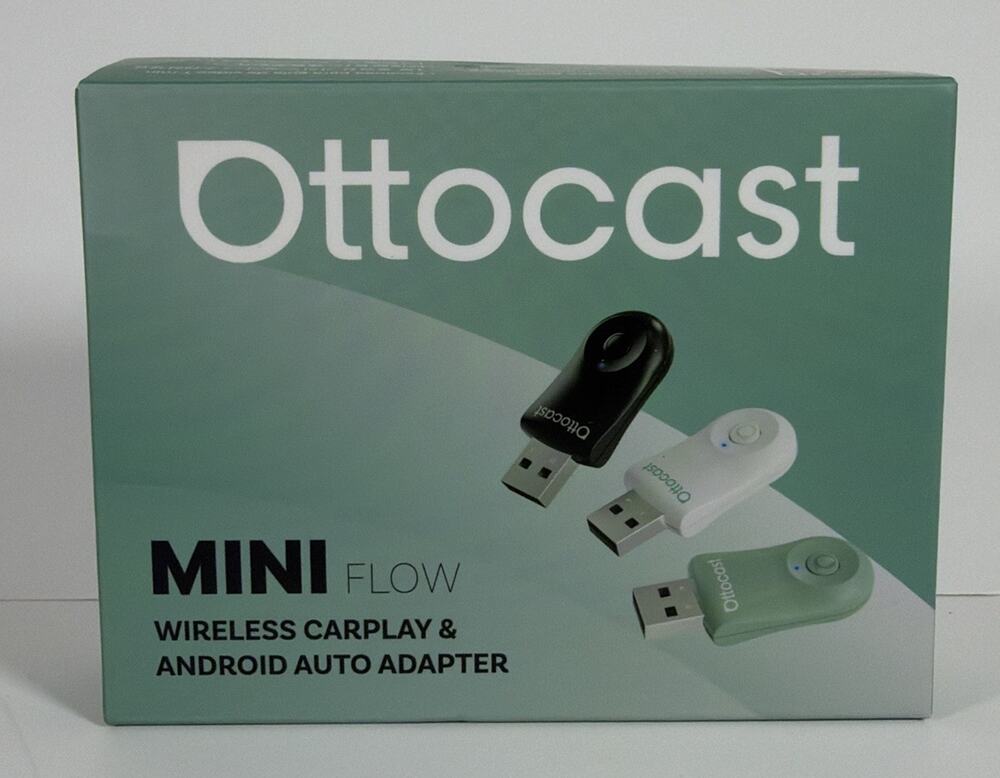 Ottocast Mini Flow Wireless Carplay Adapter Plug Play USB - CA505 - New